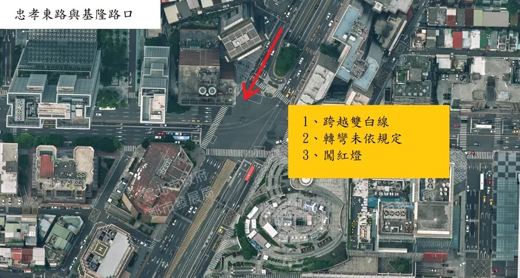 北市信義區新增科技執法設施路段。翻攝畫面