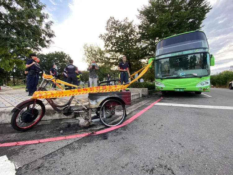 警方封鎖現場勘驗調查。張喆喜攝