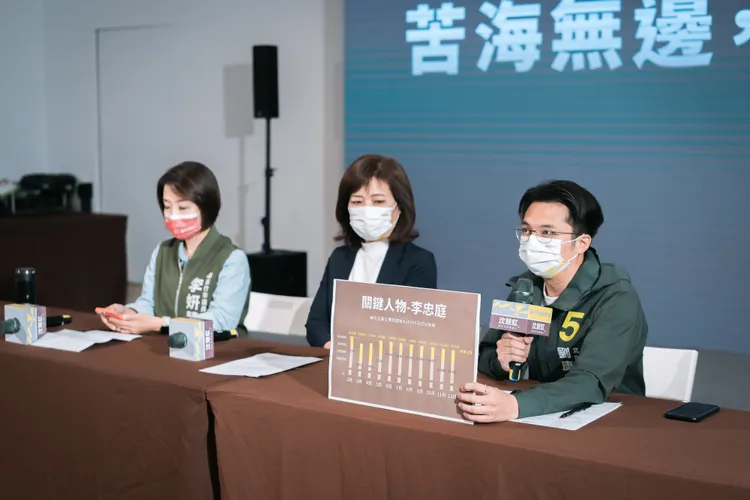 劉康彥提出2大疑點，高虹安是否知情李忠庭在外兼職工作內容？以及李為什麼每月薪資浮動？沈慧虹競辦提供