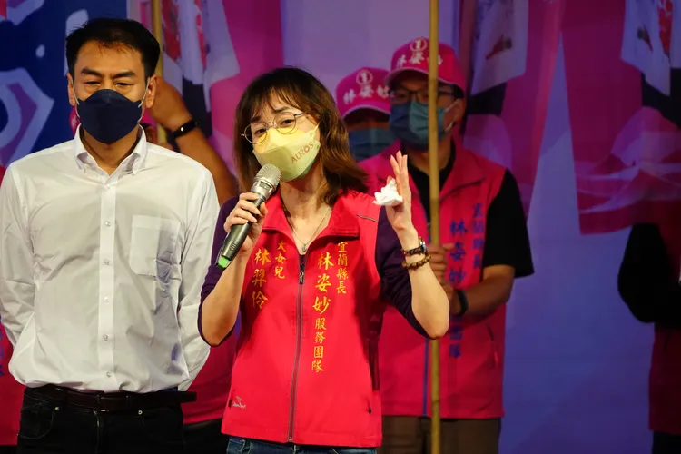 林姿妙大女兒林羿伶訴說10個多月被對手及國家機器打壓，與內心煎熬的歷程。林泊志攝