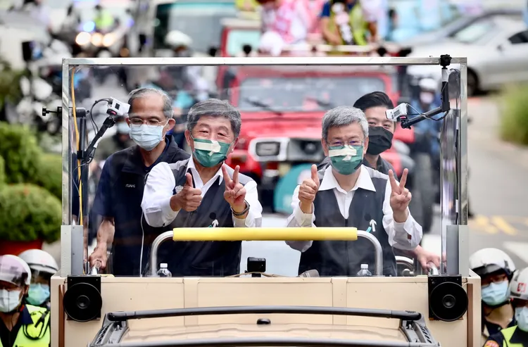 陳時中昨起展開各區車掃。資料照，林林攝