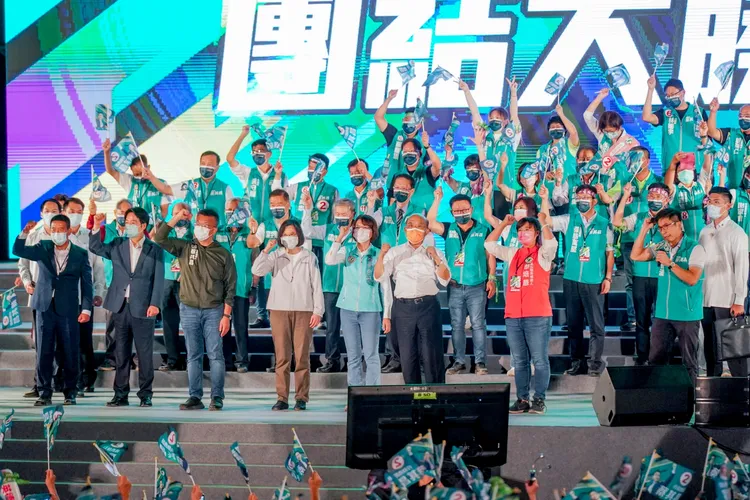 台中市議員選舉結果昨天揭曉，民進黨比本屆少了2席。資料照片