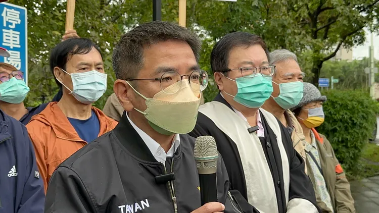 民進黨宜蘭縣長候選人江聰淵。林泊志攝