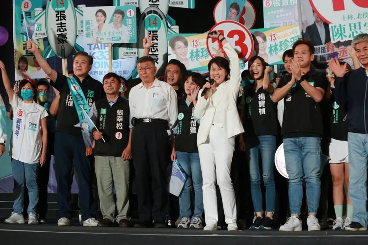 無黨籍台北市長候選人黃珊珊。朱世閎攝