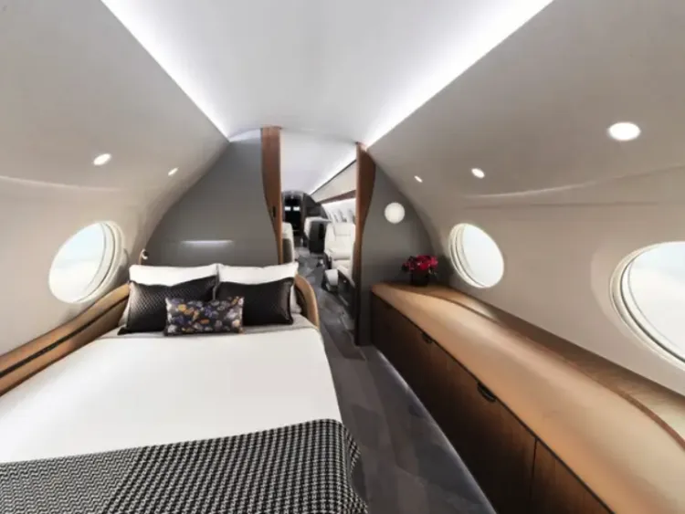 灣流G700的頭等艙。翻攝鳳凰科技