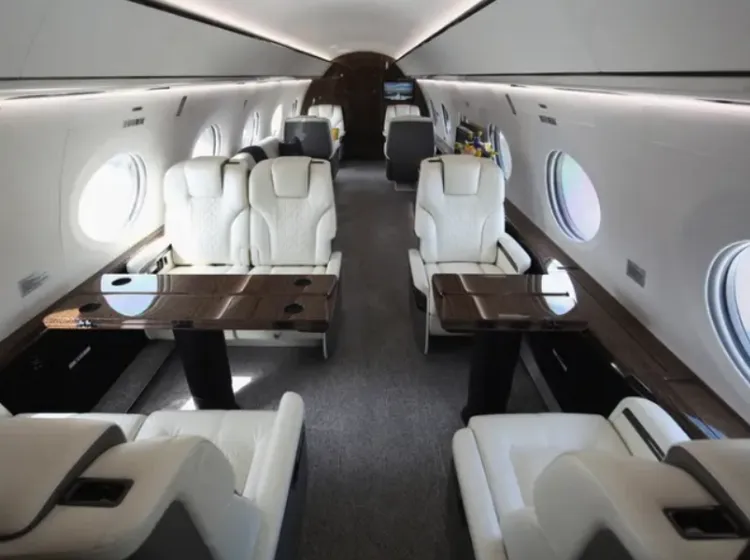 灣流G700的客艙。翻攝鳳凰科技