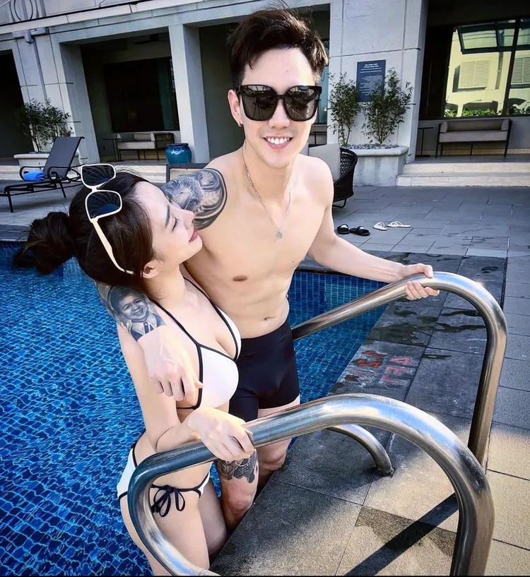 楊博涵和女友公開放閃。翻攝自IG