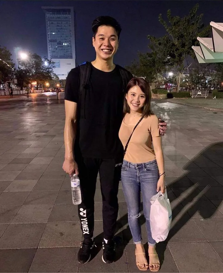 盧敬堯和老婆有著最萌身高差。