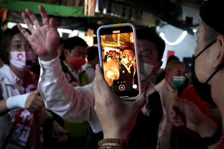 選前最後3天，各陣營極力催票。資料照，林林攝