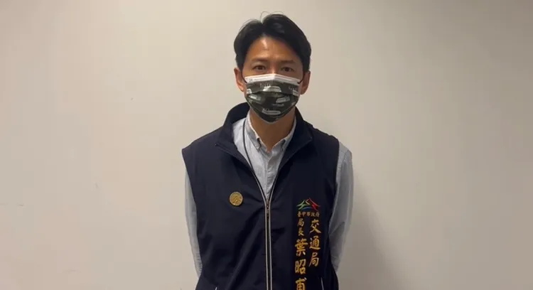 台中市交通局長葉昭甫表示將盡速補正資料。台中市交通局提供