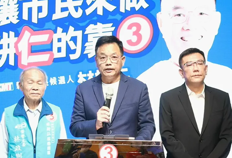 狂打高虹安的林耕仁，突然在前市長林政則及議長許修睿陪同下宣布「希望紛擾告一段落」。資料畫面