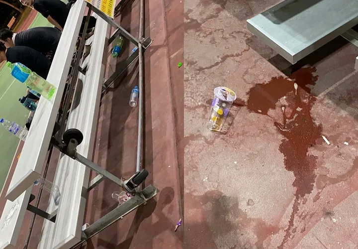 要大家隨手把垃圾帶走，大家卻把垃圾隨地亂丟。翻攝員林市體育管理所