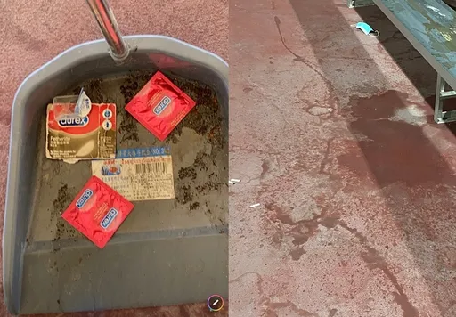 8000萬球場驚見「滿地血色紅漬、保險套」 公所氣炸:怎麼掃都掃不完