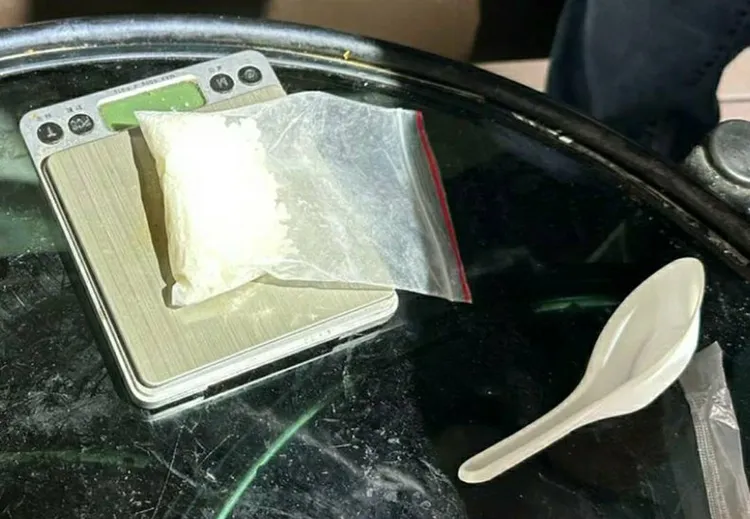 警方在張男住處赫然發現大量毒品K他命。警方提供