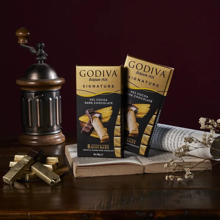 熱銷款醇享系列90%黑巧克力也強勢回歸。業者提供