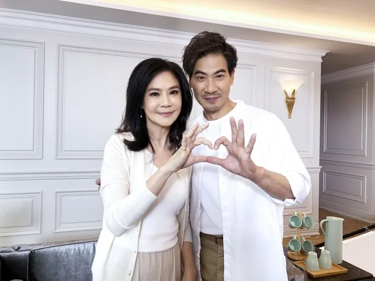 夫妻倆2020年合體拍廣告。民視提供