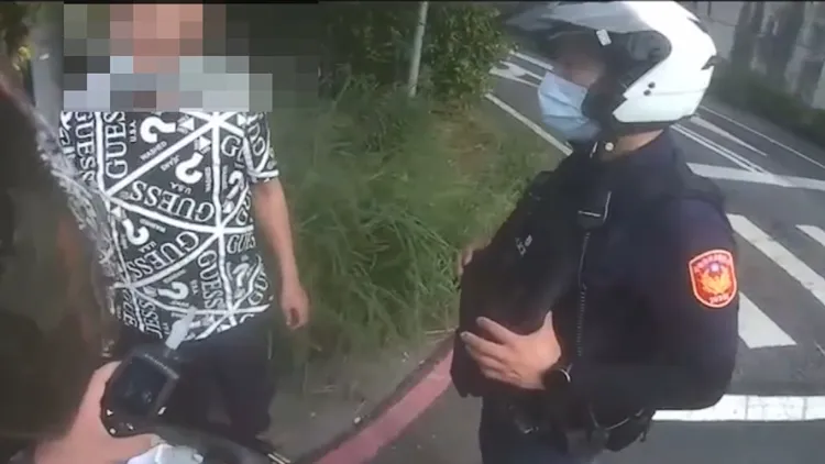 陳男被測得酒精濃度超標。讀者提供