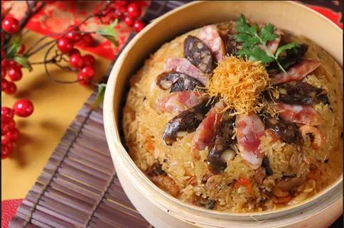 「瑤柱金銀臘味飯」香氣濃郁。台北老爺提供