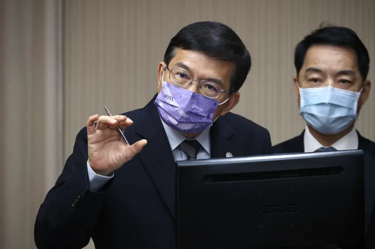 交通部長王國材。林林攝