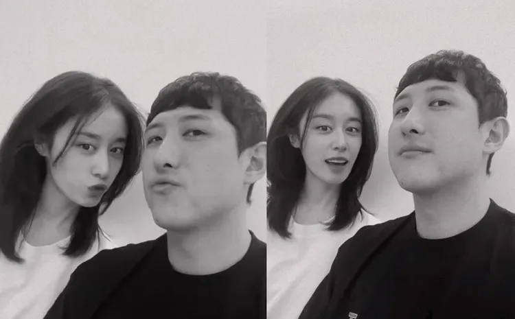 芝妍與未婚夫黃載均去年透過朋友介紹認識，戀情開花結果。翻攝芝妍IG