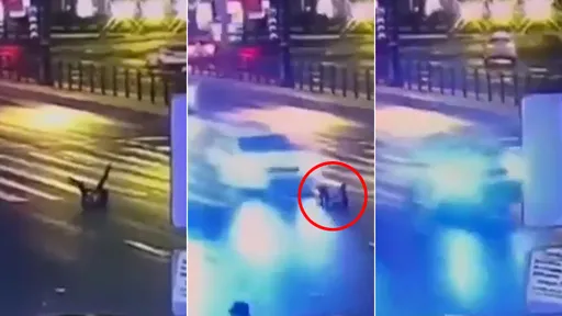 驚悚影片｜躺馬路中間聽音樂　她被計程車當場撞輾斃命