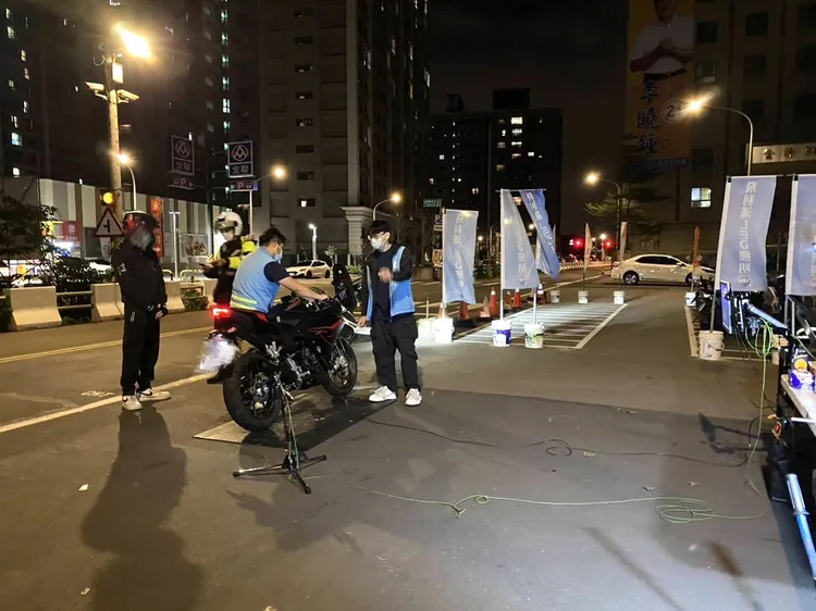 噪音稽查。警方提供