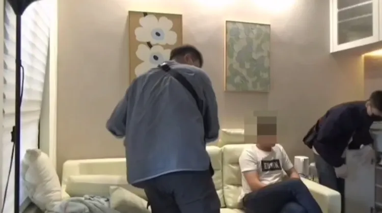 警方搜索林姓副會長住處。翻攝畫面