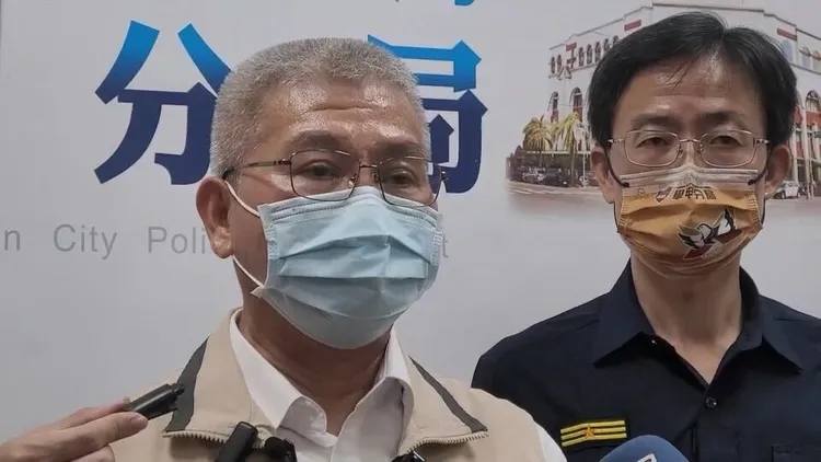 台南警局長方仰寧稱已鎖定一男子追緝。劉榮輝攝