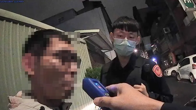 張男酒測值達0.51毫克。桃園警分局提供