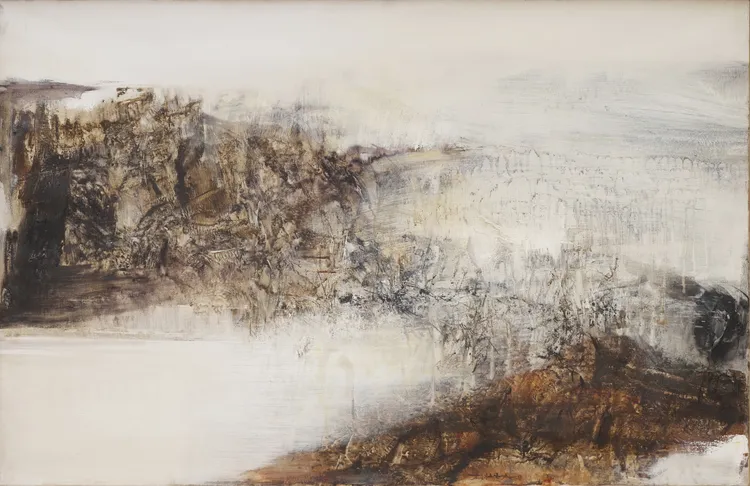 趙無極在1969年所繪製的《14.10.69》畫作，估價約4930萬元台幣。品牌提供