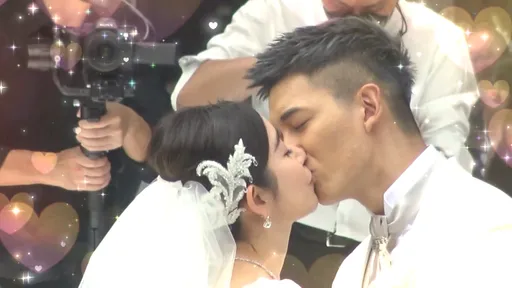 許維恩絕美婚紗210cm裙襬襯女王氣場　王家梁讚妻「全身散發光芒」