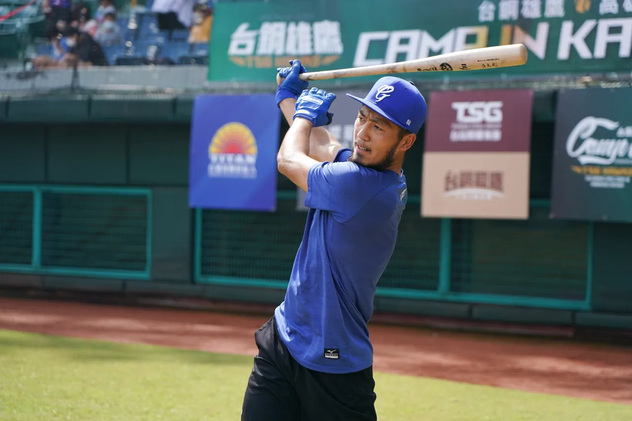 妹尾克哉曾在日本獨立聯盟打球6年,來台參加富邦秋訓並接受測試。 富邦悍將提供