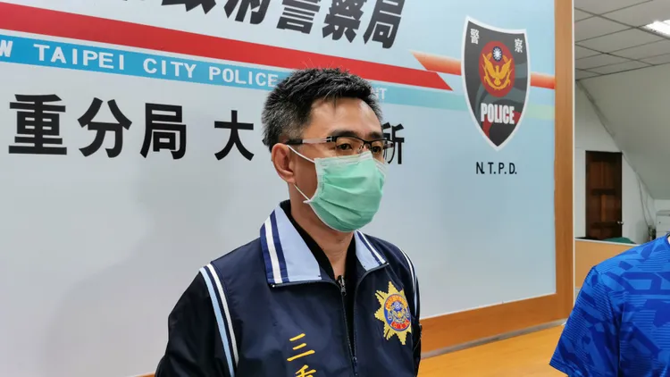 三重分局偵查隊長蔡志惟說明。陸運鋒攝