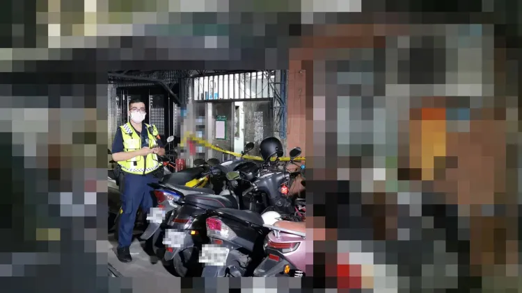 警方封鎖現場調查。陸運鋒攝