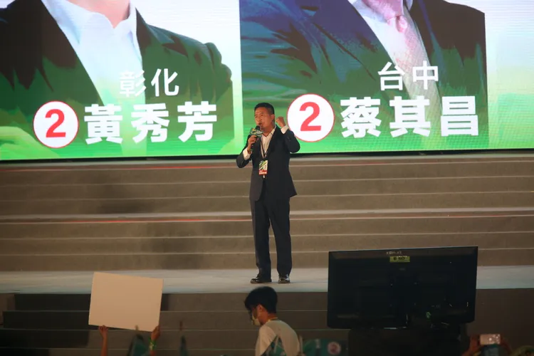 徐定禎發表演說。曾雪蒨攝