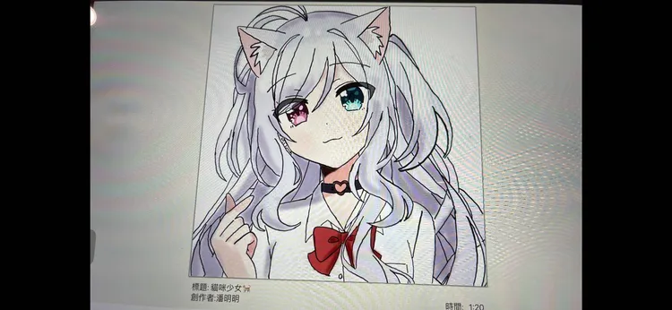 潘若迪8歲愛女的電腦創作繪圖相當高水準。潘若迪提供