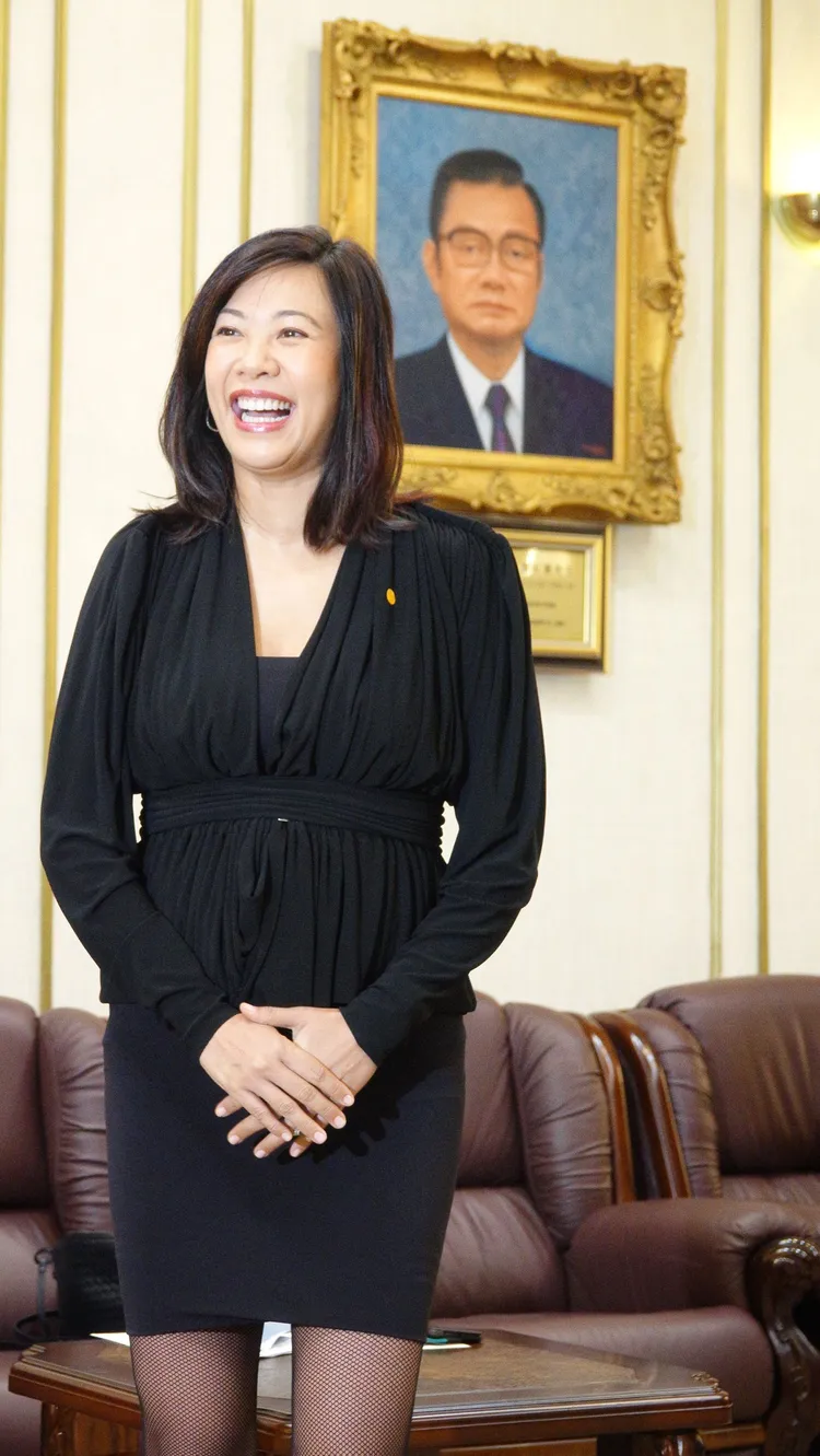 吳欣盈上午出席宣誓就職儀式。莊宗達攝