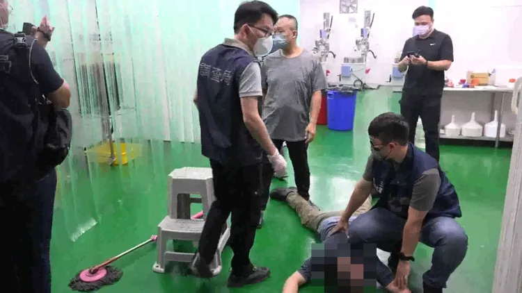 易姓男子製毒被逮。讀者提供