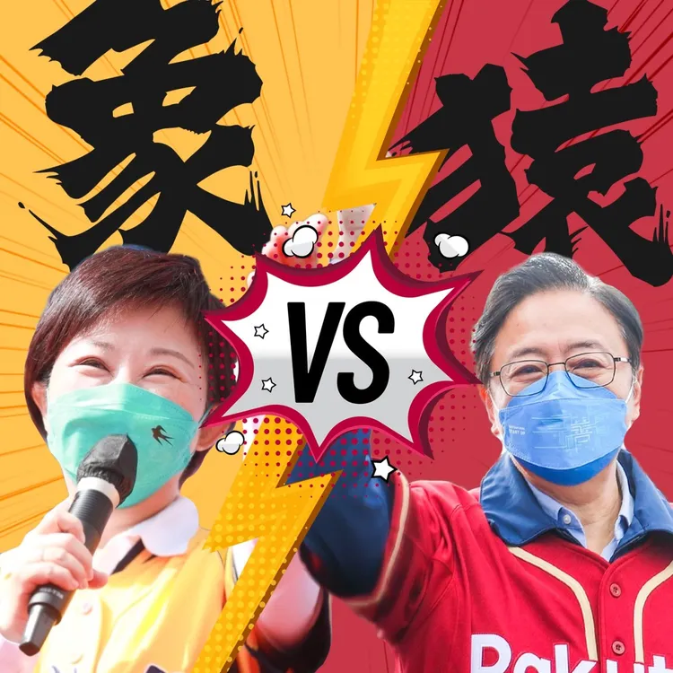 台中市長盧秀燕找桃園市長候選人張善政對賭台灣大賽，輸的人就打扮成對方幫對方拉票。翻攝網路