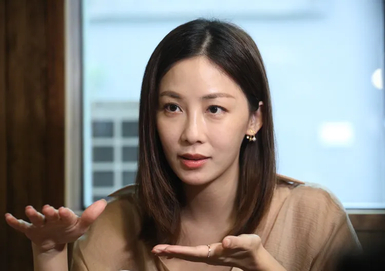 安唯綾覺得結婚後感覺安心和幸福。陳明中攝