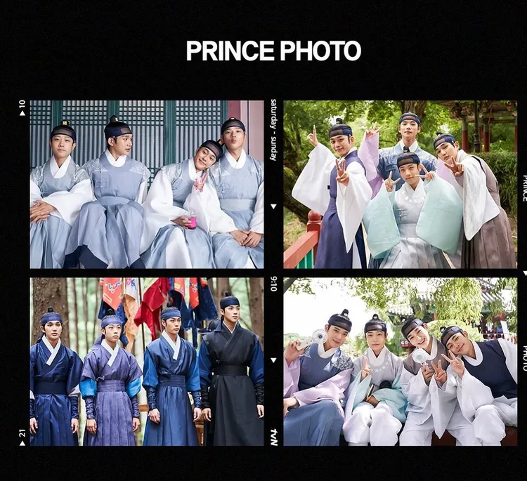 飾演金惠秀4個兒子的大君們，戲裡手足情深，戲外也相處融洽。翻攝文相敏IG