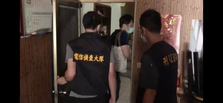 警方攻堅林男幫派據點。翻攝畫面