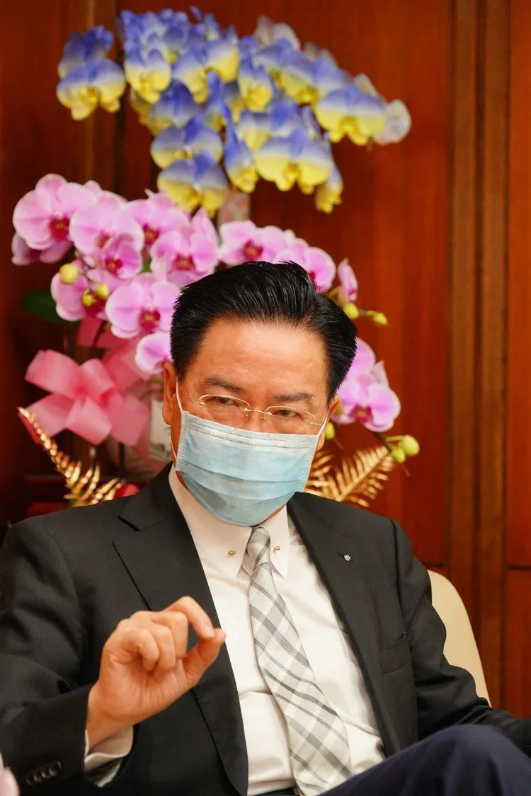 吳釗燮強調台灣堅決為自身而戰。外交部提供