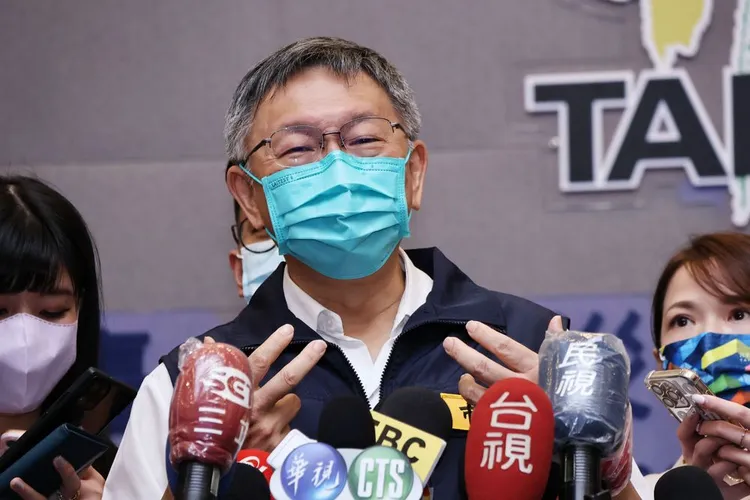 柯文哲的發言，讓林昶佐想說「你不要害郭台銘好不好？」資料照片