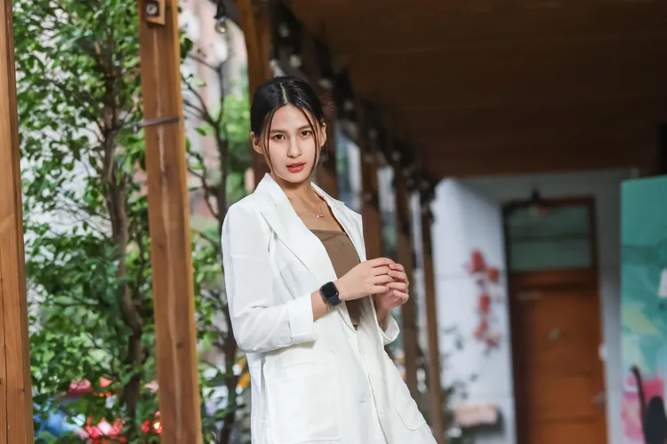 AKB48 Team TP團員林亭莉透露拍片時每天壓力大到哭回家。趙世平攝
