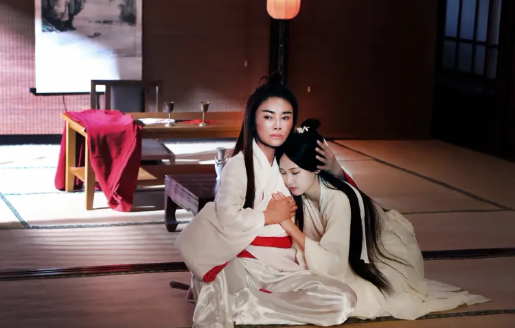 Rita拍攝音樂錄影帶親自上陣，古裝扮相英氣十足。艾迪昇傳播提供