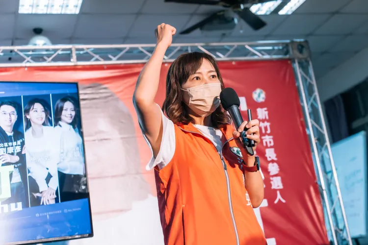 沈慧虹至今舉辦了70場政策說明會，發表總計超過100項政見，致力要將新竹打造成「超級城市」。資料畫面