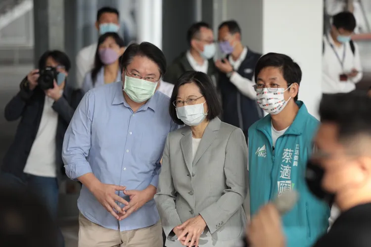 蔡英文覺得基隆越來越進步。市府提供