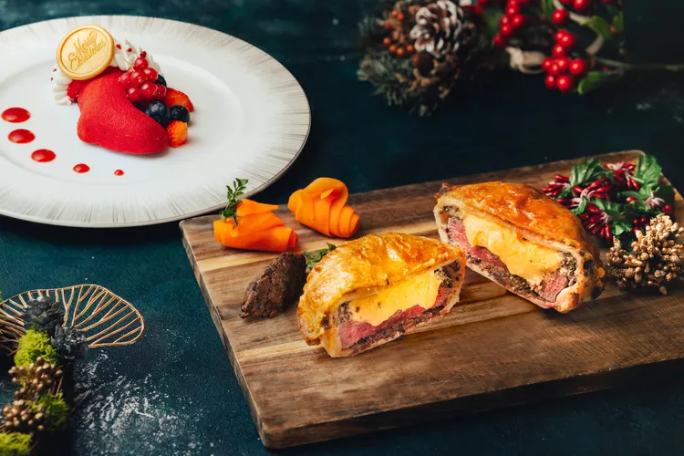 寶艾西餐廳聖誕限定海陸盛宴。台北君悅提供