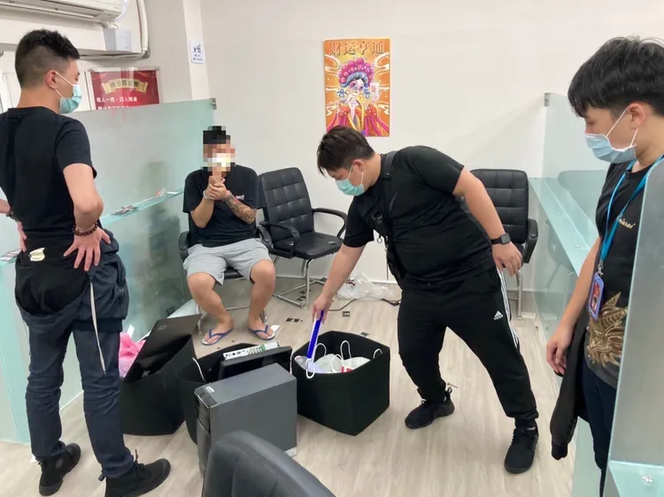 林姓負責人以合法掩護非法，私下將麻將桌遊館變成賭場謀利。翻攝畫面